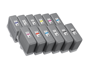 Full set of ink cartridges for Canon Pro-2600, 4600, and 6600 - 330 ml